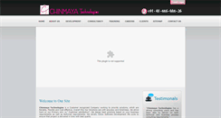 Desktop Screenshot of chinmayatechnologies.com