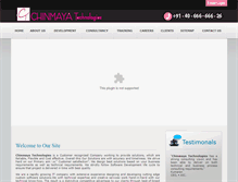 Tablet Screenshot of chinmayatechnologies.com